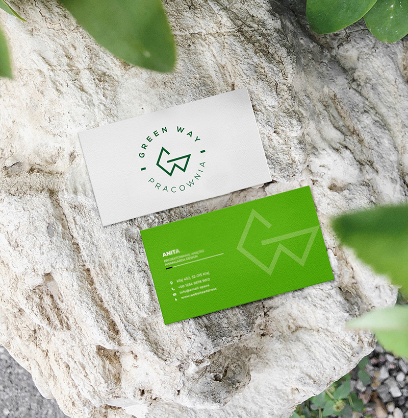 Green Way Pracownia – logo i wizytówki firmowe