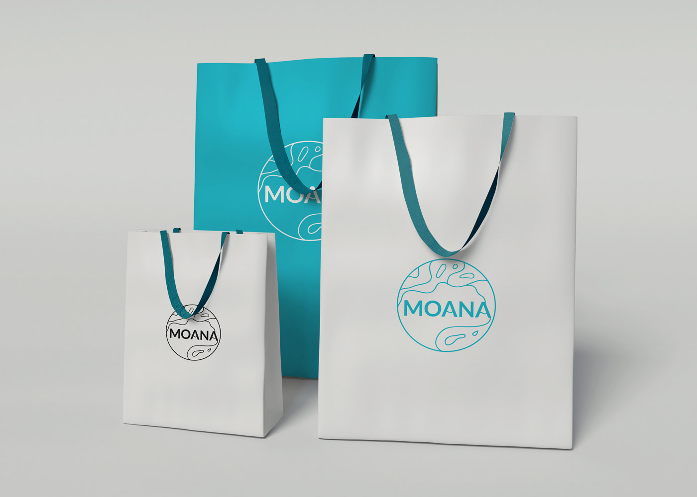 Moana — torby papierowe z logo