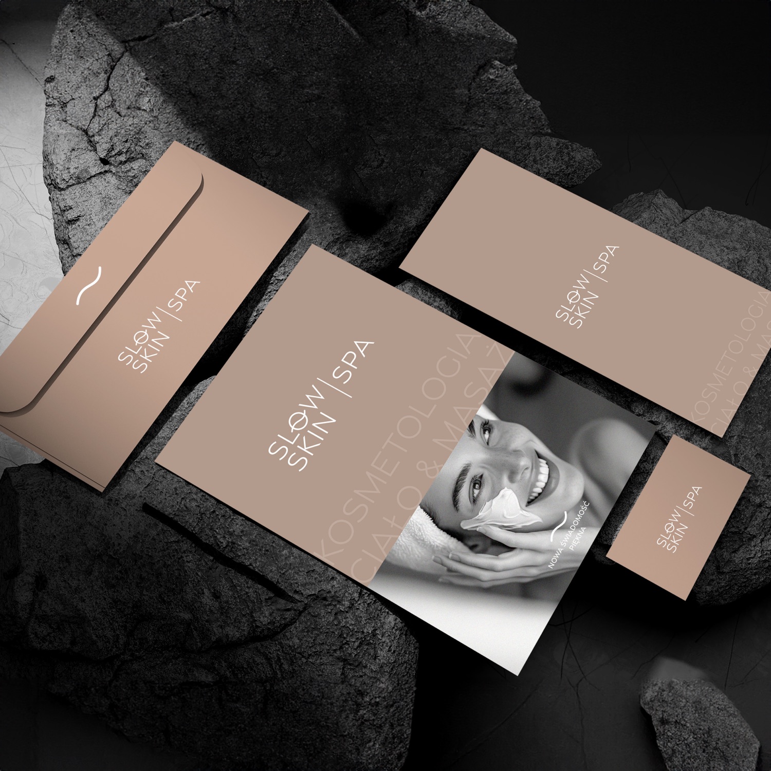 Slow Skin Spa — identyfikacja wizualna i papeteria